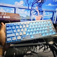 Game Keycap Gaming Keycap Keycap atk68 Waii PBTPC Transparent Double Keycap 64 Configuration Full Ch