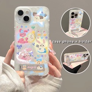 HP Case phone holder Applicable to OPPO A17 A3S cellphone casing OPPO A1K A53 A74 A78 A60 A58 OPPO A