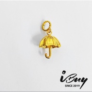 IBUY 916 Gold Umbrella Charm  雨伞 22K (916)