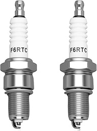 F6RTC Spark Plug 2 Pack, Spark Plugs for Champion RN9YC RN10YC for NGK BPR6ES Spark Plug for Bosch W