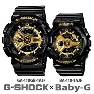 Casio_G-SHOCK_&amp; Baby_G GA-110 BLACK GOLD Dual Time Display