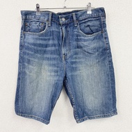 Levi’s 522 กางเกงยีนส์ขาสั้น สีอินดิโก้ ไซส์ W34 สินค้ามือสอง