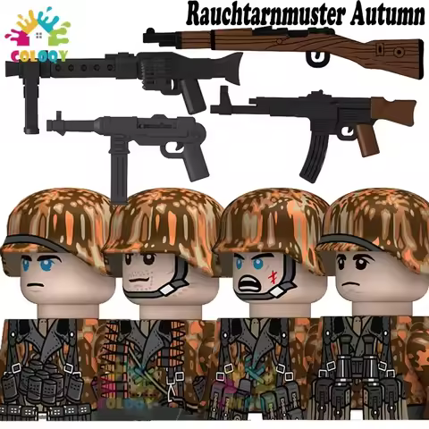 Kids Toys WW2 Building Blocks Germany Soldiers Mini Action Figures Educational Toys For Kids Christm