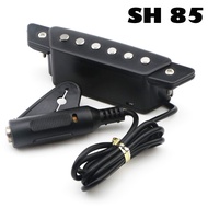 Acoustic Guitar Pickup Black 6-String Guitar Pickups Passive Soundhole Pickup for Acoustic Electric 