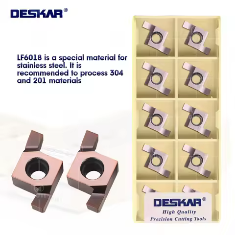 DESKAR 100% Original 7GR 150 8GR 100 9GR 250 9GR 300 8GR 180 LF6018 Shallow Grooving Inserts Turning