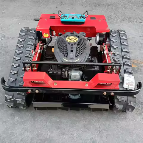 Customized Remote-controlled lawn mower Caterpillar robot lawn mower Garden electric remote-controll