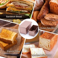 Pullman Loaf Pan with Lid Non-Stick Sandwich Bread Loaf Pan Bread Toast Box Mold for Baking 1 Lb/0.5