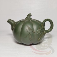 Ago壺聚 南瓜壺 頂級綠泥 高建芳紫砂壺 茶壺 G0096