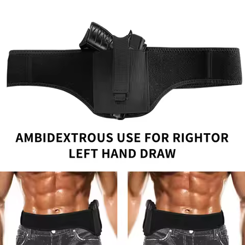 Multifunctional tactical belt gun holster outdoor training quick pull holster diving material tactic