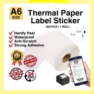 [Ready Stock] A6 Thermal Sticker Thermal Paper Air Waybill Shipping Label Consignment Note Sticker 100*150mm / 10*15cm