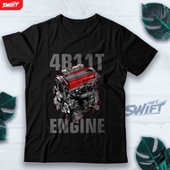 MESIN T-shirt B1 4B11T ENGINE ENGINE EVO JDM TSHIRT BAJU DISTRO