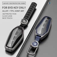 [Ready Stock]BYD car key case for BYD BYD Alloy + TPU full coverage