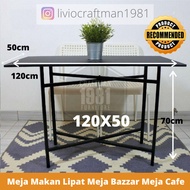 Meja Makan Lipat Meja Bazzar Meja Cafe Bukan IKEA Minimalis 120X50