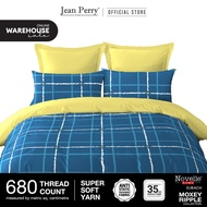 Novelle Moxey Ripple Fitted Bedsheet Set (without Comforter / Quilt Cover) - Super Soft Yarn 680TC (