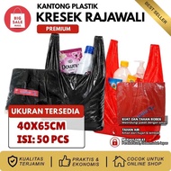 Rajawali Premium Plastic bag 40X65CM contains 50 pcs HD Plastic bag Plong T shirt bag Thick Plastic 