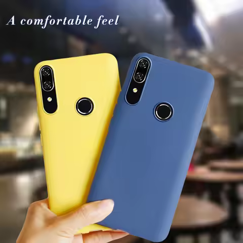 For Cover Huawei P Smart Z Case Plain Silicone Soft TPU Phone Case For Huawei P Smart Z PsmartZ Psma
