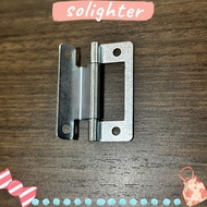 SOLIGHTER 5pcs/set Flat Open, Connector Soft Close Door Hinge, Creative Interior Folded No Slotted Wooden  Hinges Furniture Hardware