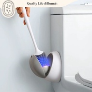 ECOCO Wall-mounted toilet brush - flexible silicone toilet brush, toilet brush, bathroom cleaner