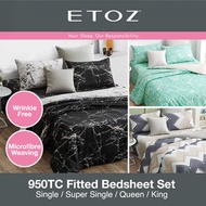 ★Fitted Bedsheet Set 950 Tread Count★ Wrinkle Resistance #Pillow Case #Bolster case