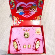 黃金9999滿月禮盒 週歲裡 周歲禮 寶寶禮 琉璃金飾 黃金禮盒 寶寶首飾 寶寶金手環 寶寶金項鍊 寶寶金戒指 音樂盒
