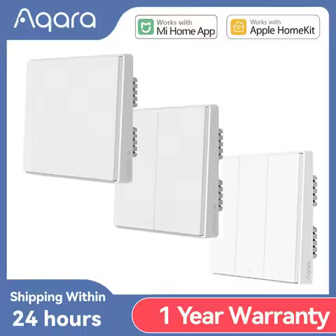 Aqara Smart Wall Switch D1 Switch Zigbee Wireless Switches 1/2 Keys With/ Without Neutral And Voice 