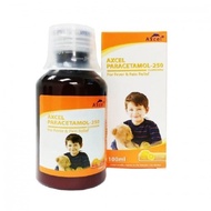 AXCEL PARACETAMOL SUSPENSION 250MG 100ML (ORANGE FLAVOUR)