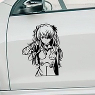 Neon Genesis Evangelion EVA Asuka Anime Cartoon Car Sticker Two-Dimensional Car Pain Sticker Chassis