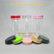 200ml Plastic Jar Natural Tube With Aluminum Lid/Plastic Jar/Jar/Sambal Jar/Spice Jar/Boncabe Jar/Alu Lid Jar/200Ml Jar