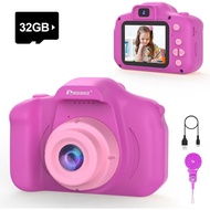 PROGRACE Kids Camera for Girls and Boys Ages 3-12, Toddler Digital Camera with IPS HD Screen, 1080P 