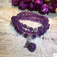 Natural Amethyst Bracelet Women s Multilayer Amethyst Bags