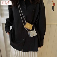 LILY Crossbody Bags, PU Versatile Shoulder Bag, Korean Fashion Mini Simplicity Chain Handbag Lipstic
