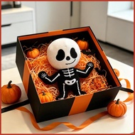 Spooky Plush Cute Soft Cartoon Spooky Halloween Decorations Gothic Doll Skeleton Pillow for Home Liv