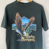 Kaos vintage harley davidson 3d emblem sturgis easy rider art tee eagle the mountain