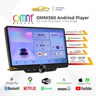 OMNI BEYOND OMNI360 11.5" Car Android Player Support 4G Sim Android 13 Sokongan Carplay & Android Au