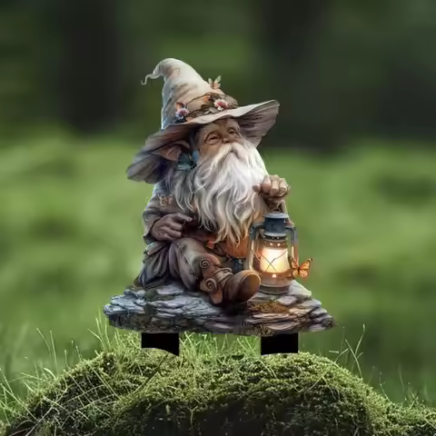 1PC Cute Strawberry Hedgehog Garden Decoration 2D Flat Acrylic Ground Insert With Classic Spring Ele