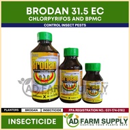BRODAN INSECTICIDE SPRAY FOR PLANTS AND VEGETABLES - Chlorpyrifos & BPMC Formula - Broad Spectrum ♙