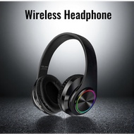 Fashion Bluetooth Headphones Wireless Over-Ear Headsets with Microphone Volume Control for Sports an