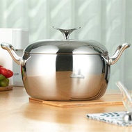 Germany316Stainless Steel Steamer Soup Pot Wok Stew Pot Porridge Pot Thickened Diameter24cmGas Induction Cooker Universa