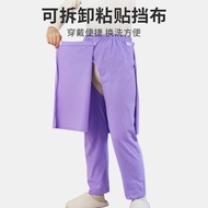 春夏薄款老人开裆裤柔软透气男女通用卧床大小便失禁睡裤 Spring and summer thin open-crotch pants for the elderly, soft and breath
