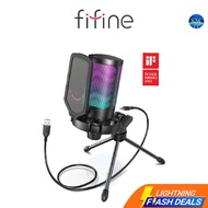 Express Delivery Thai Center FIFINE A6V USB CONDENSER MICROPHONE Mike Stream Game