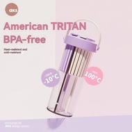 AKS 2026 New Tritan Cup, Large Capacity Portable Office Water Cup, Aesthetic For Women