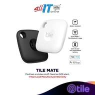 Tile Mate (2022) Bluetooth Tracker | Keys Finder and Item Locator | Up to 250 ft. Range - (1-PACK/2-