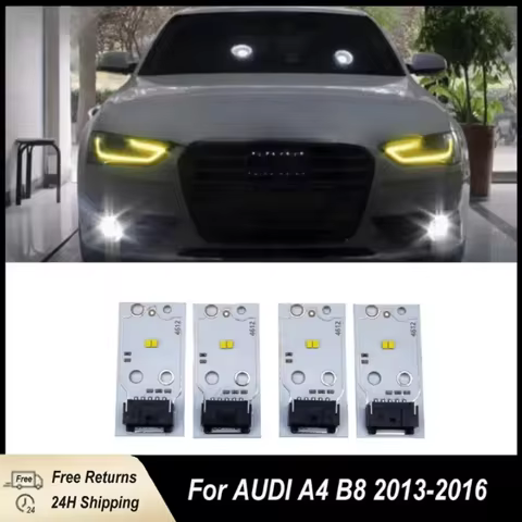 Yellow LED Boards for Audi A4 B8 Angel Eye Yellow Led Running Lights Module DRL Chip Upgrade for Aud