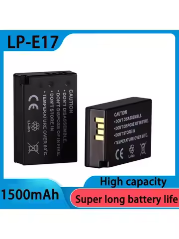PURFIELD LP-E17 1500mAh Battery For Canon 750D 760D 250D 77D 800D EOS M3 T6s T6i T7i X8i 8000D R50 M