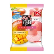 Purunto 蒟蒻果凍袋裝 芒果+白桃 20g x 12個