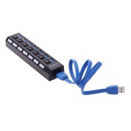 Usb Hub 7 Port Hi-Speed On Off 3.0 Speed Transfer Simple and Elegant Model