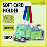10pcs/pack Vertical/Horizontal T-014 ID case Size 54×90mm Soft card holder
