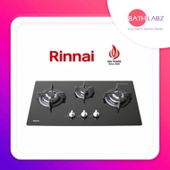 RINNAI RB-7303S-GBSM 3 BURNER TEMPERED GLASS GAS HOB