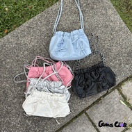 Ballet Style Ribbon Handbag 芭蕾风小蝴蝶结水桶包 Beg Bucket Gaya Balet dengan Riben Kecil