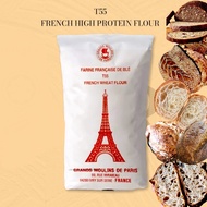 [1kg] T55 (Grands Moulins De Paris)/T65 (DES CHAMPS) French Wheat High Protein Bread Flour/ Unbleached / 面粉 - repack